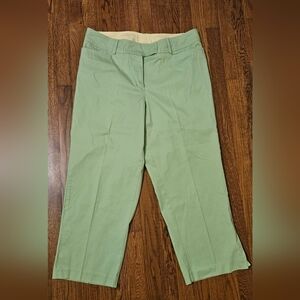 Venezia Women’s Pants Size 14 – Light Green Capri/Ankle Length – Cotton Spandex